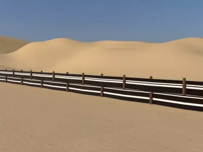 Arabic Traditional Fence  3D model