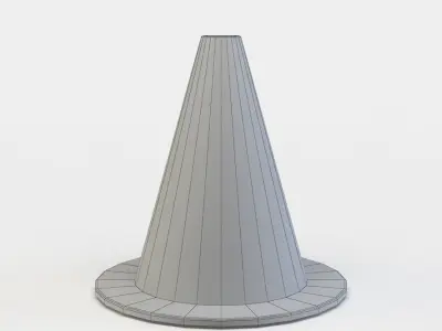 Road cone Low-poly 3D model purchase