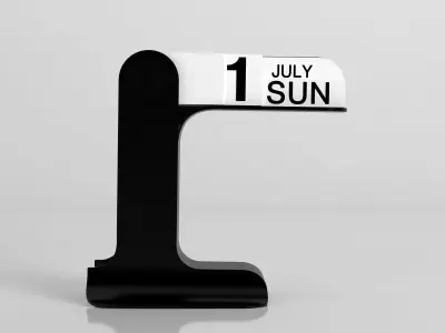 Timor july sun calendar 3D model