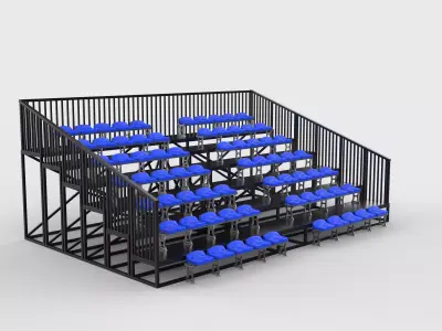 Empty tribune 3D model