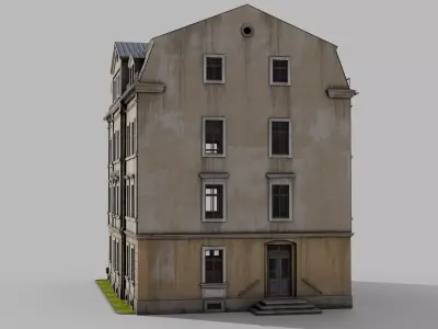 Classic building Low-poly 3D model buy