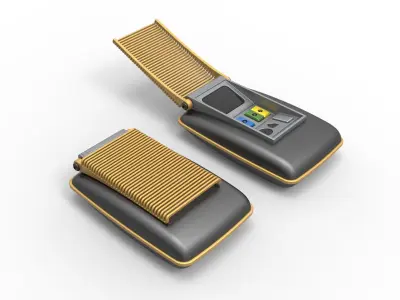 Communicator from the movie Star Trek Generations 1994 3D print model