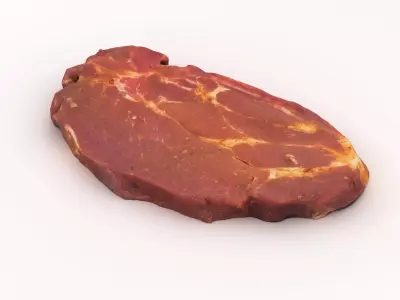 Raw Uncooked Steak 3D model