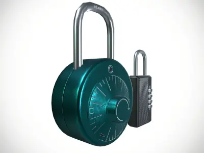 Locks Low-poly 3D model