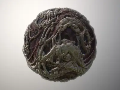 Material Skin Monster 60 Seamless PBR Texture Texture