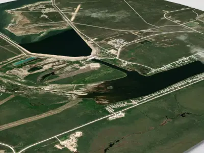 Cityscsape Grand Rapids Manitoba Canada 3D model