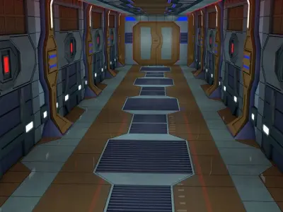 Sci Fi Corridor  3D model