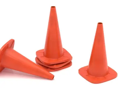Traffic Cone v4 3D model
