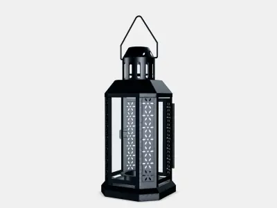ENRUM Lantern for tealight in-outdoor Low-poly 3D model