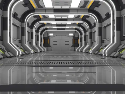 Sci Fi Corridor 3D model