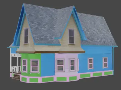 Sweet Home Low-poly 3D model