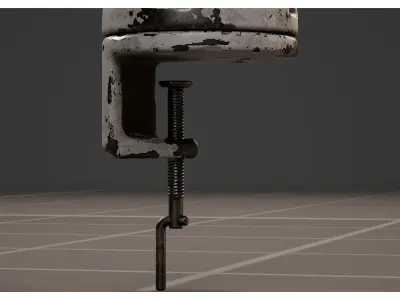 Articulated Desk Lamp - Industrial Architect Clamp Light  3D model
