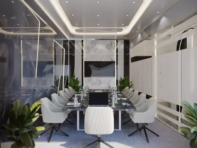 MinistersOfficeInteriorScene3dsMaxCoronaRenderer 3D model