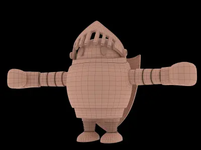 ROBOT knight in armour 3D model