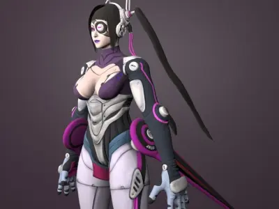 mecha juri 3D model