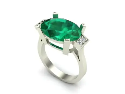 Jewelry ring 410 3D print model