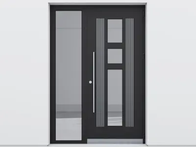 Aluminium door 135 3D model