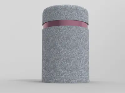 Kito Litter Bin Low-poly 3D model