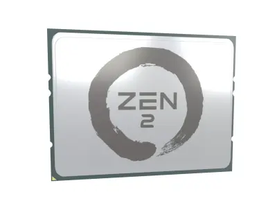 AMD TR4 CPU Zen 2 V1 001 3D model
