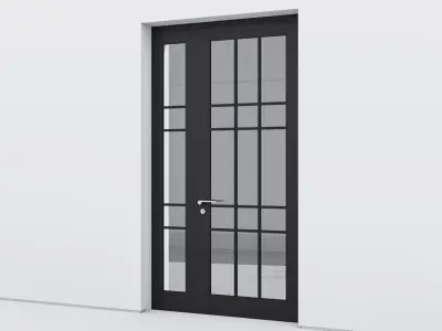 Aluminium door 177 3D model