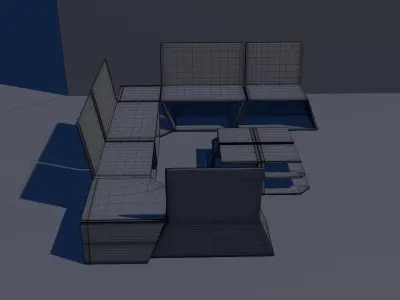 Cowbell Sofa 3D model