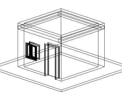 4x4m Revit Room 3D model