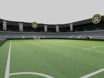 Udinese Football Stadium Low-poly 3D model