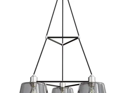 Troy Audiophile Chandelier Low-poly 3D model