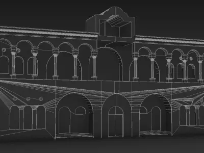Khosro Abad Mansion Low-poly 3D model