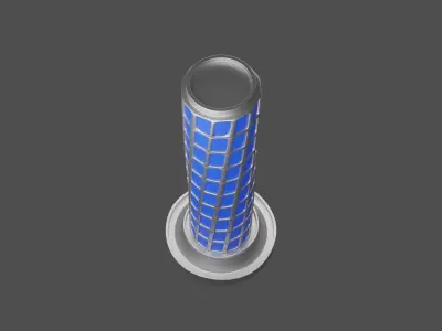 Futuristic Building 3D print model