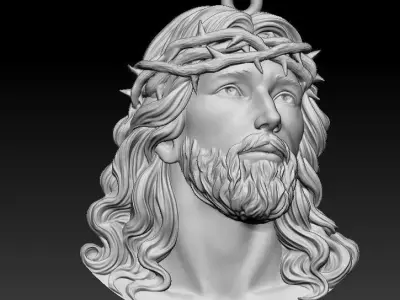 jesus face 3D model