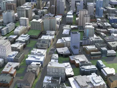 City 116 Low-poly 3D model