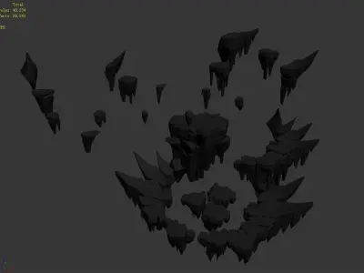 Fox Mountain Secret Cave - Stone 01 3D model