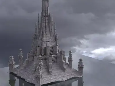 Dark Fantasy Gothic medieval 3D model