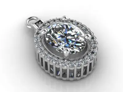 Mini Set Ring Pendant Earrings STL 3DM Womens Jewelry 3D print model