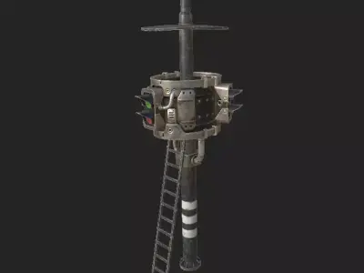 TrafficLight Low-poly 3D model