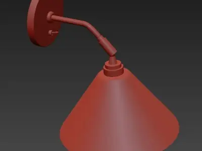 TASK CERAMIC SHORT WALL LIGHT 3D model