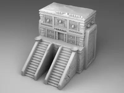 The tomb of Maya 3D print model