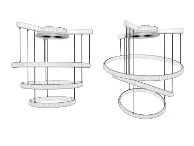 Saturn pendant lamp 3D model