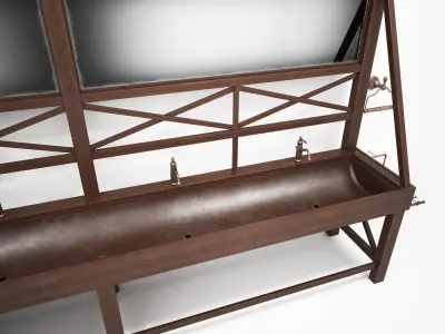 Public Country Sink 3D model