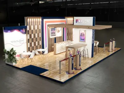 Exhibition stand 6mx12m 3D model