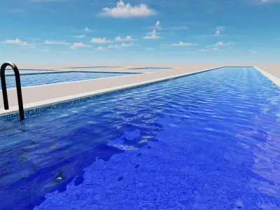 Rectangular Swimming Pools 3D model