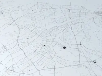 Dongguan Road Network and Streets 3D model