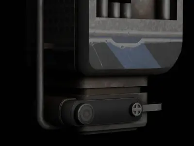 Sci-Fi-Wallhopper Low-poly 3D model