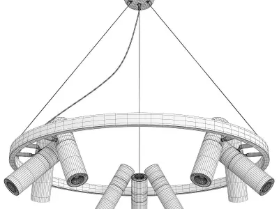 Rickon Chandelier Spot 18 Low-poly 3D model