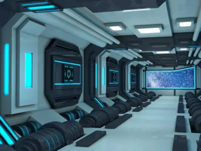 Sci fi Interior 3D model 68