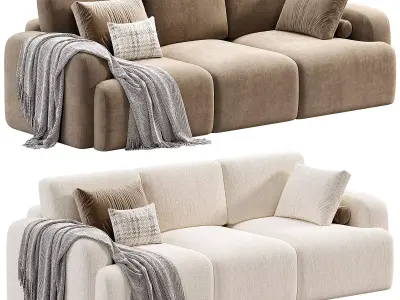 Bonent Sofa Low-poly 3D model