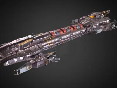 Sci-fi Spaceships 3D Model Pack