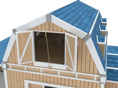 Stylized Barn 3D model