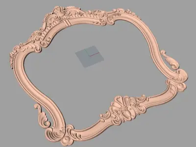 Photo frame 3D relief models STL Files used for CNC Router E1002 3D model